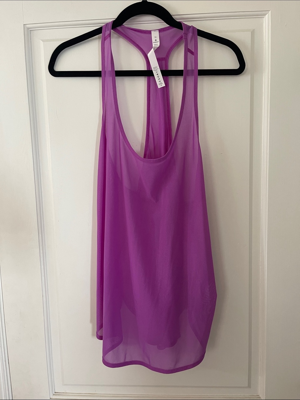 lululemon athletica Sheer Racerback Tank in Vibrant Purple